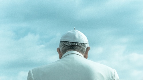 Back of the pope.