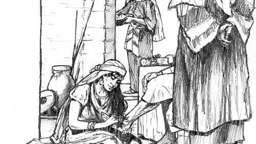 Illustration of Mary and Martha