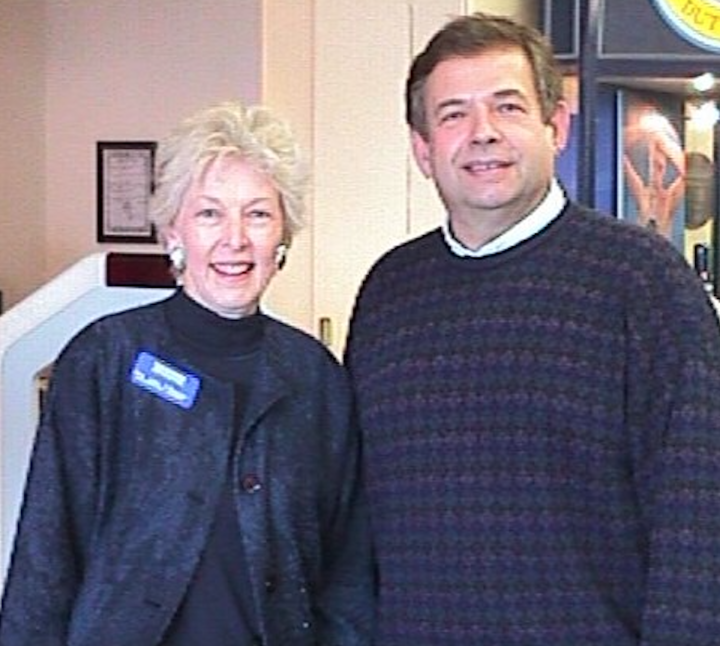 Indiana First Lady Judy O’Bannon with Victor Kubik in St. Petersburg, Russia.